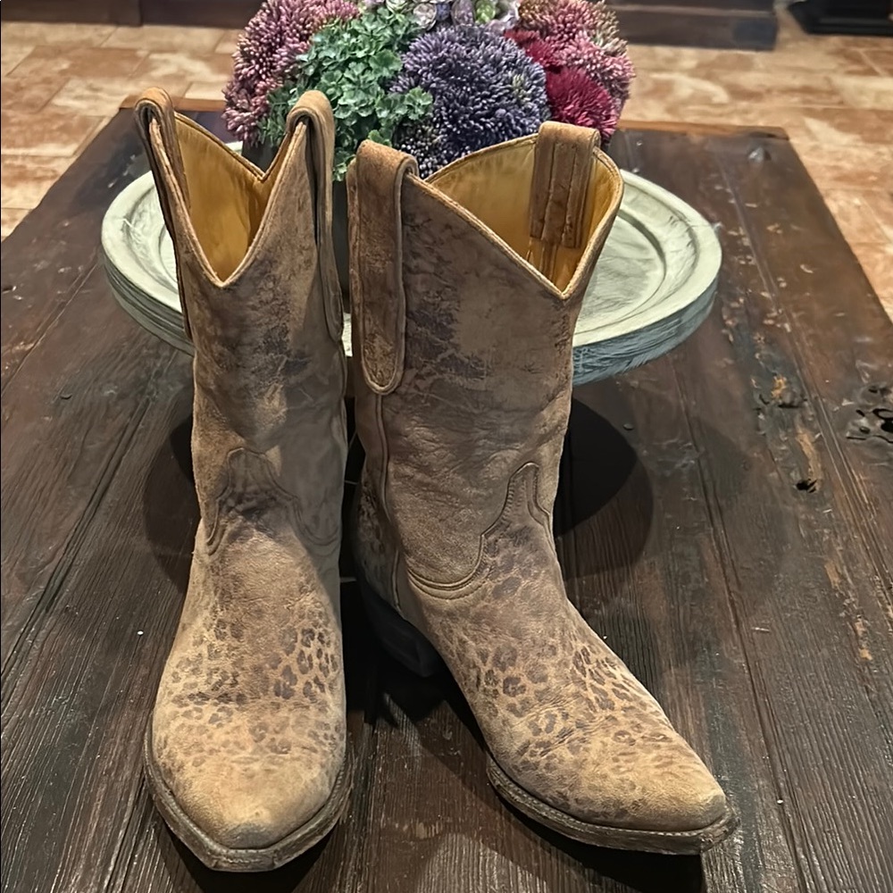 Old Gringo Loepardito Print Cowboy Boots